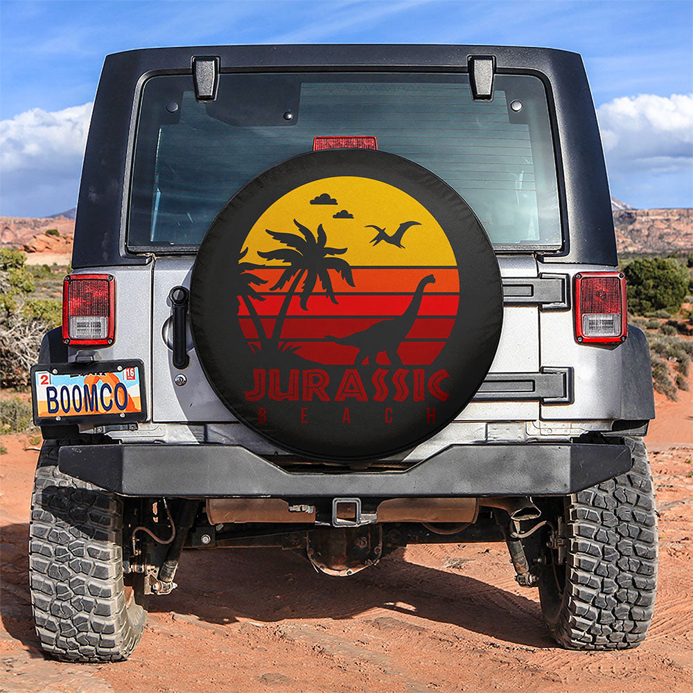 Jurassic Beach Jeep Car Spare Tire Covers Gift For Campers Nearkii