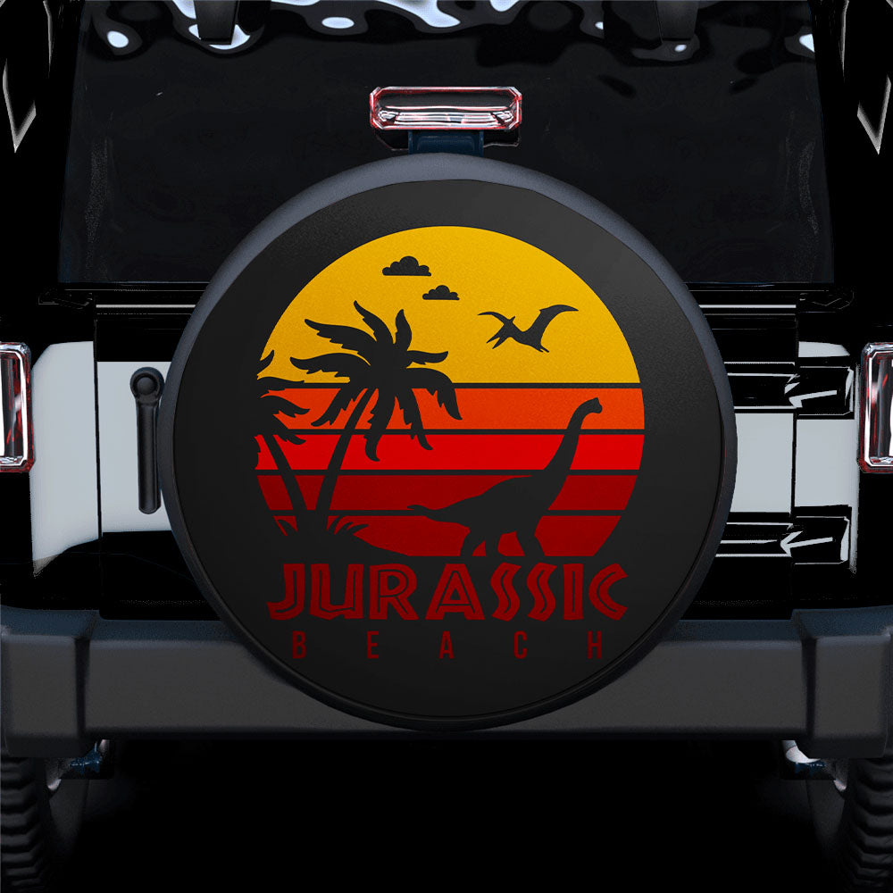 Jurassic Beach Jeep Car Spare Tire Covers Gift For Campers Nearkii