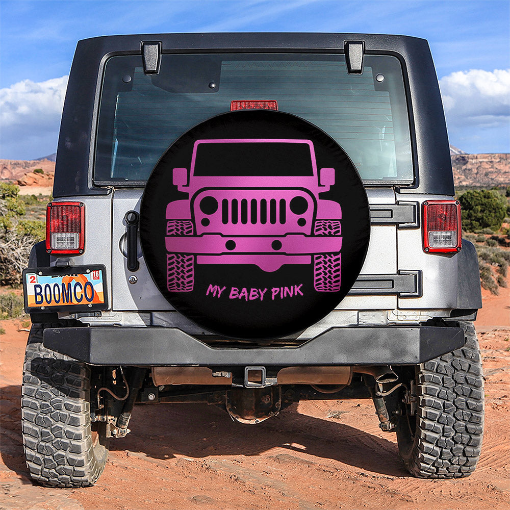 My Baby Pink Jeep Car Spare Tire Covers Gift For Campers Nearkii