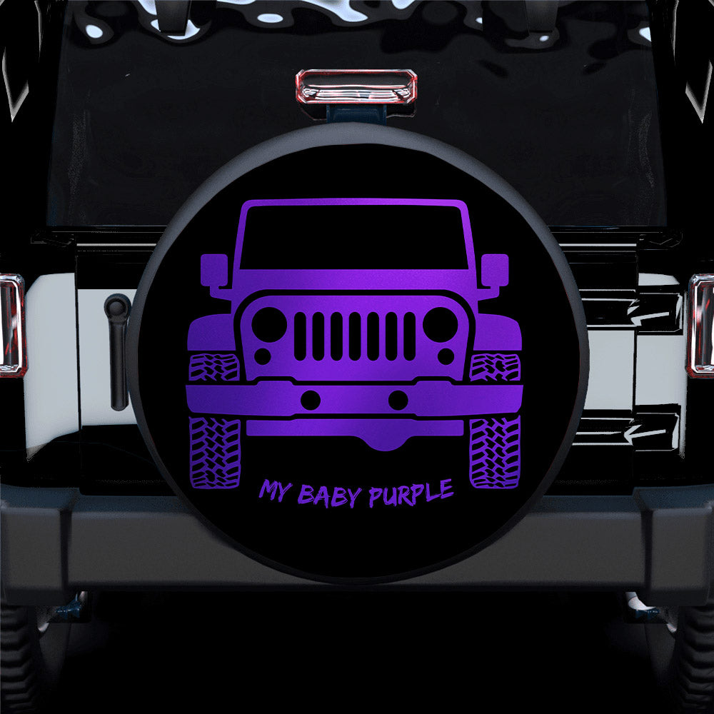 My Baby Purple Jeep Car Spare Tire Covers Gift For Campers Nearkii