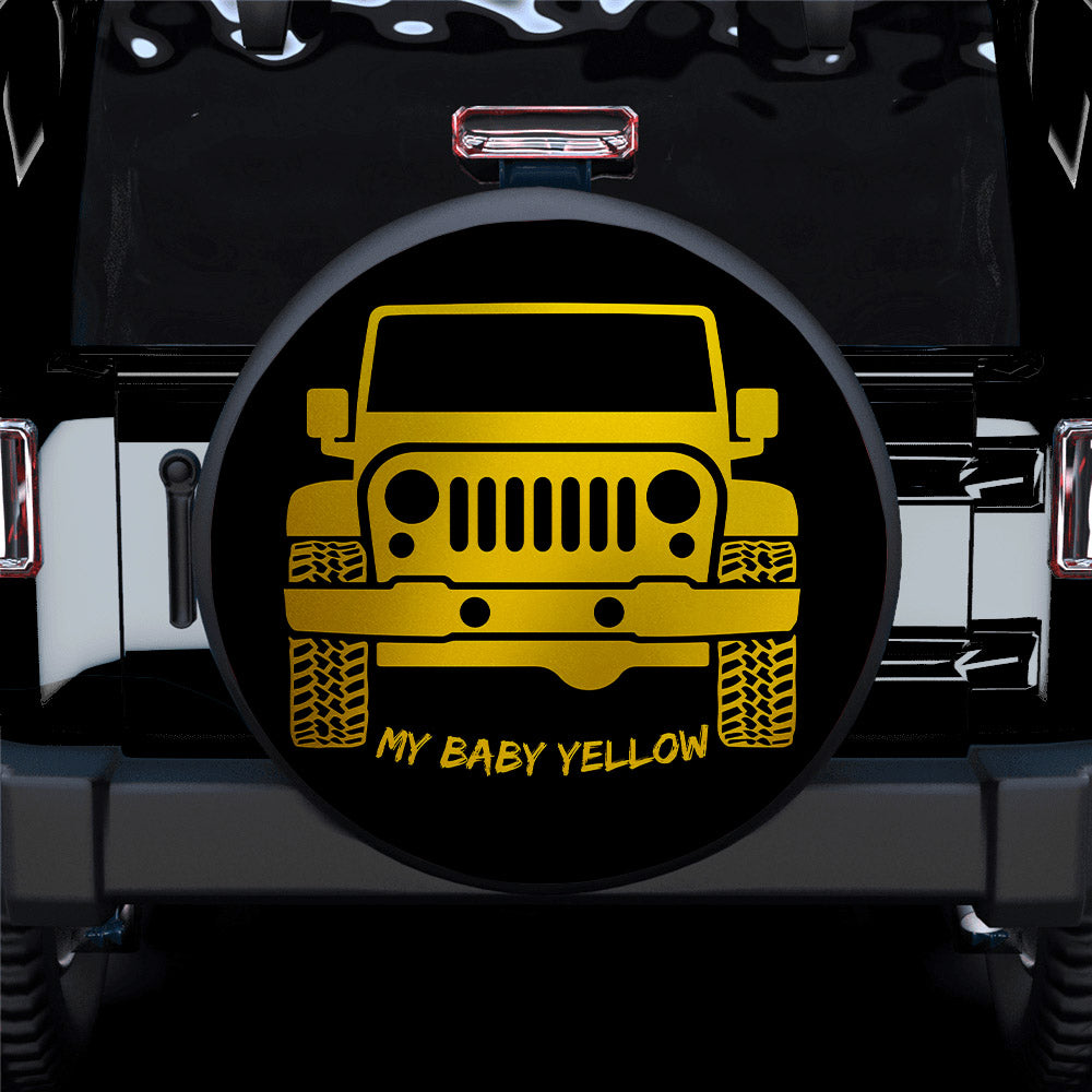 My Baby Yellow Jeep Car Spare Tire Covers Gift For Campers Nearkii