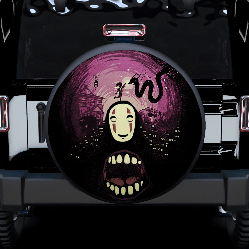 No Face Ghibli Studio Car Spare Tire Covers Gift For Campers Nearkii