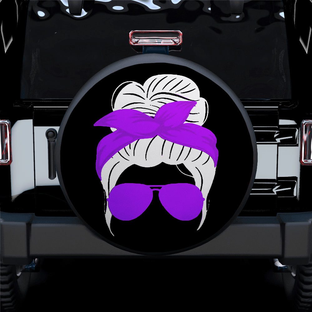 Purple Turban Jeep Girl Car Spare Tire Covers Gift For Campers Nearkii