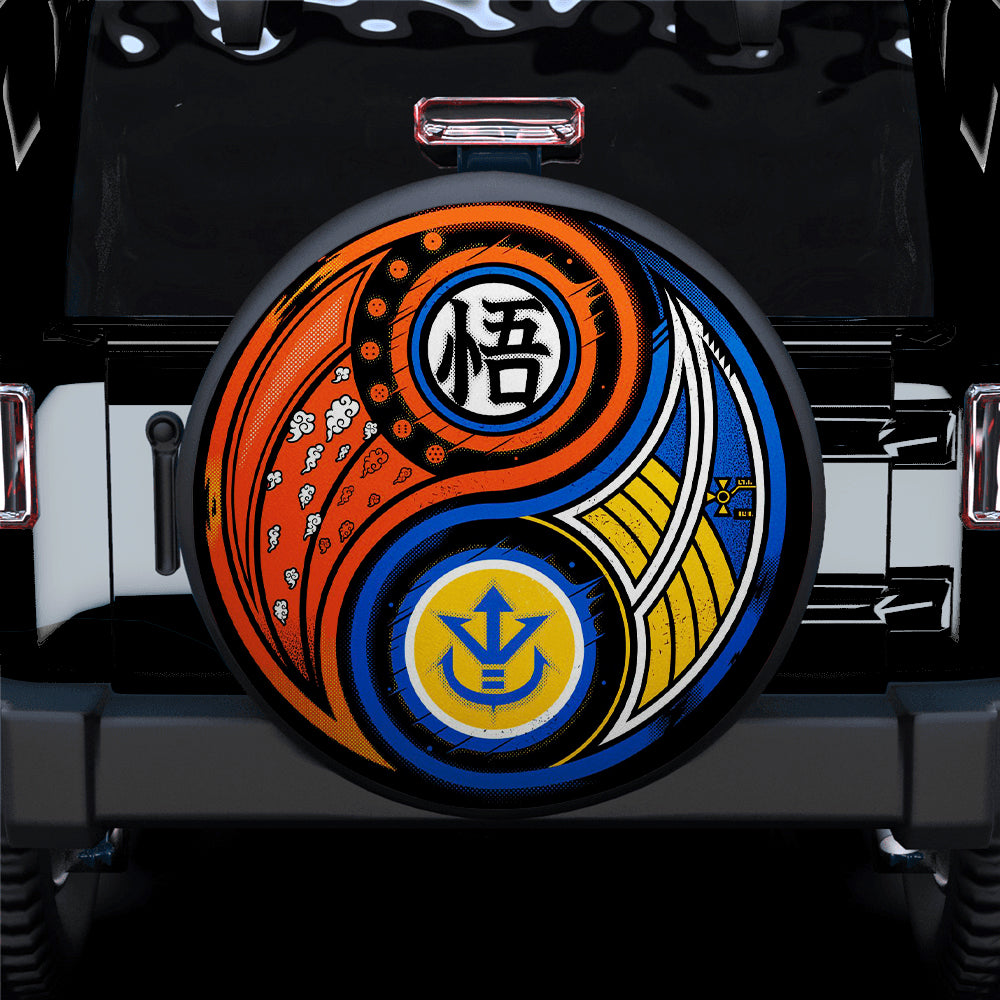 Saiyan Zin Yang Dragon Ball Car Spare Tire Covers Gift For Campers Nearkii