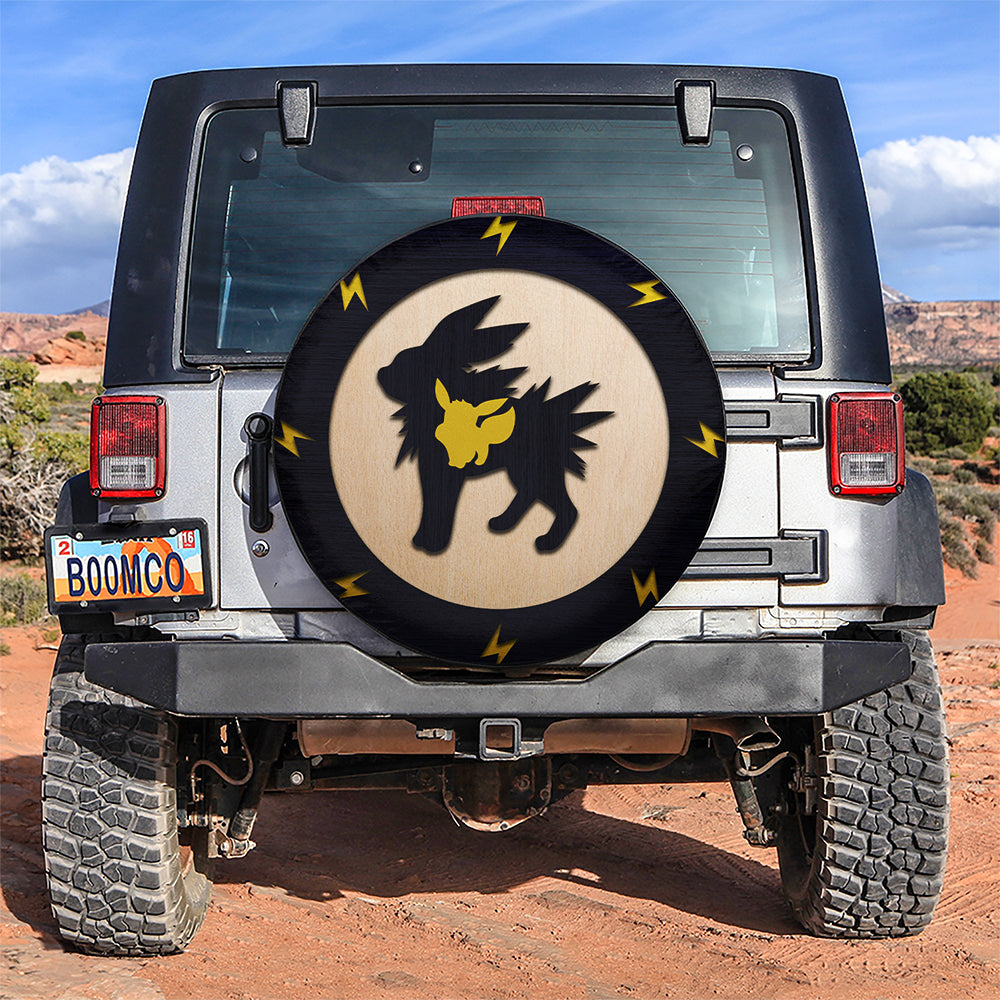 Jolteon Evee Pokemon Evolution Pokemon Jeep Car Spare Tire Covers Gift For Campers Nearkii