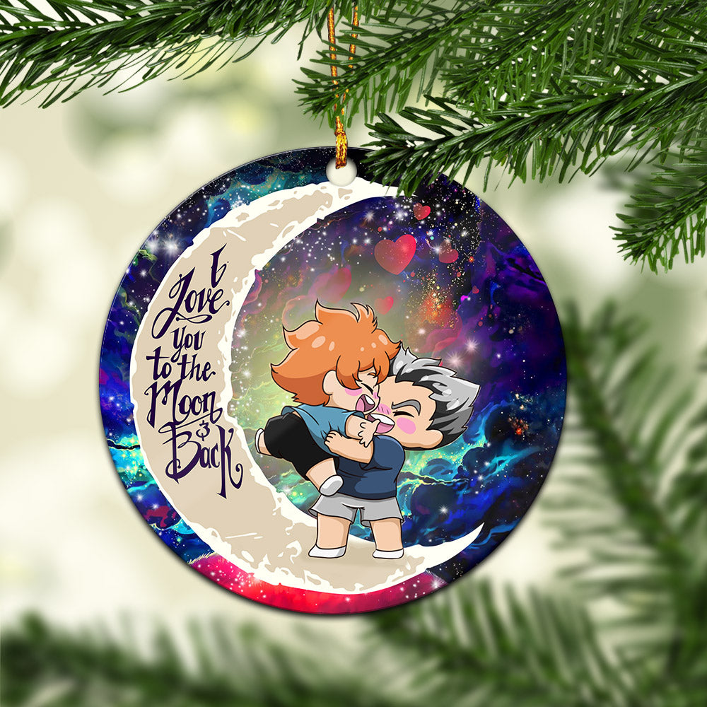 Bokuhina Love You To The Moon Galaxy Mica Circle Ornament Perfect Gift For Holiday Nearkii