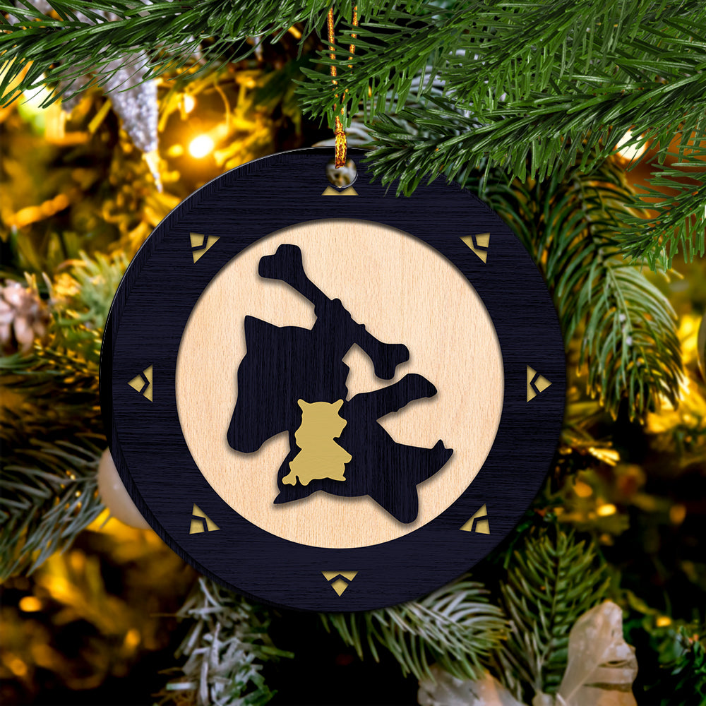 Cubone Evolution Pokemon Wood Circle Ornament Perfect Gift For Holiday Nearkii