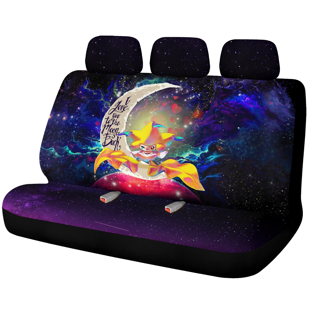 Jirachi Pokemon Love You To The Moon Galaxy Car Back Seat Covers Decor Protectors Nearkii