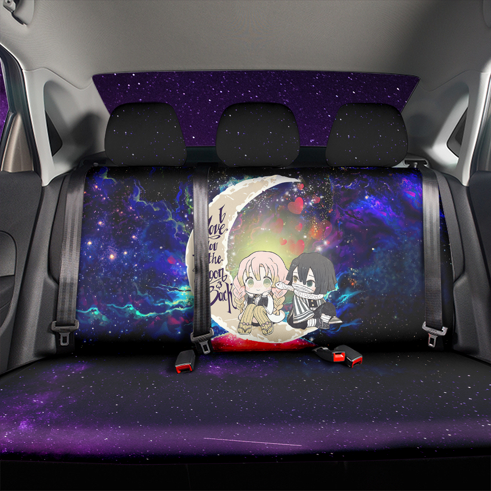 Kanroji And Kaburamaru Demon Slayer Love You To The Moon Galaxy Car Back Seat Covers Decor Protectors Nearkii