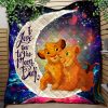 Lion King Simba Nala Love You To The Moon Galaxy Quilt Blanket Nearkii