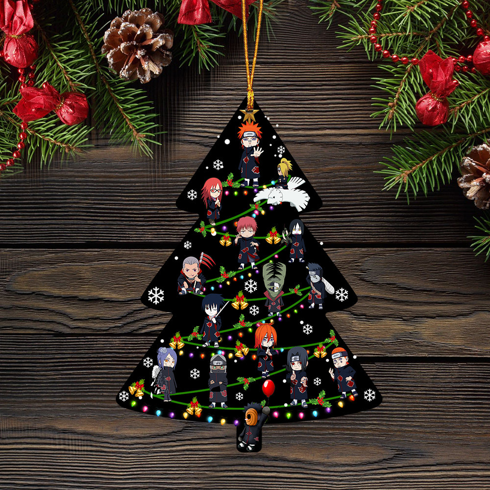 Akatsuki Naruto Anime Christmas Tree Mica Ornament Perfect Gift For Holiday Nearkii