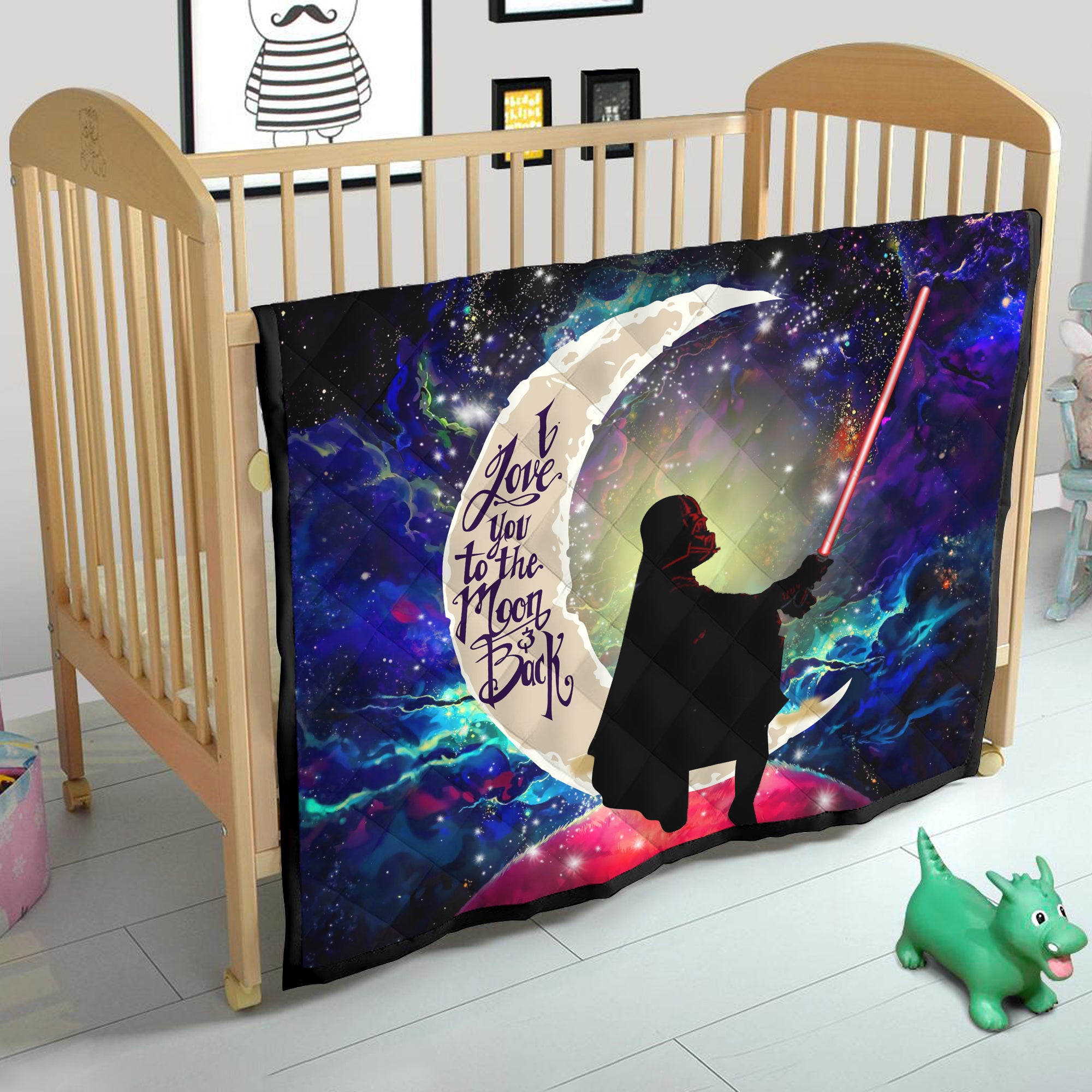 Star War Love You To The Moon Galaxy Quilt Blanket Nearkii