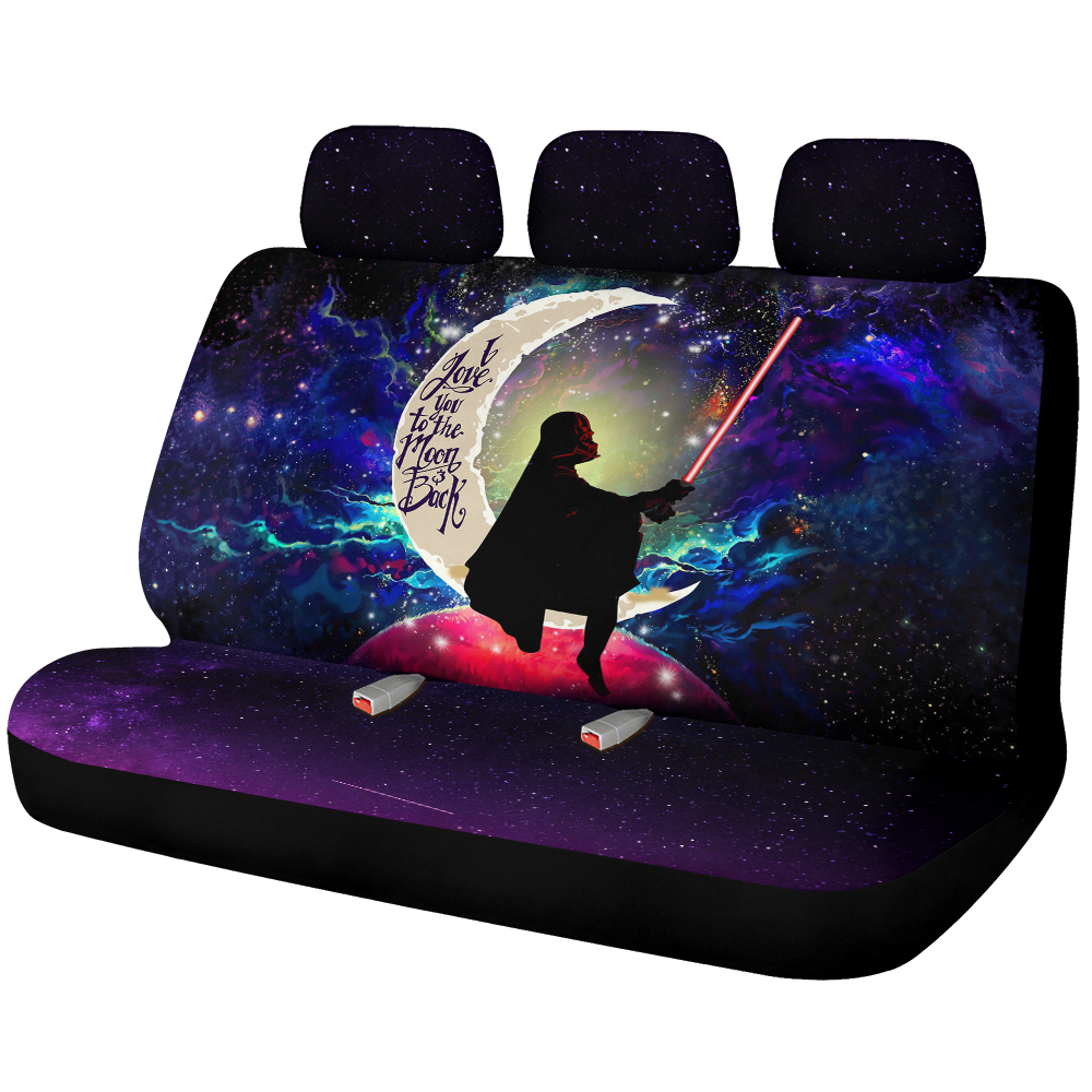Star War Love You To The Moon Galaxy Car Back Seat Covers Decor Protectors Nearkii