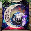Toothless And Light Fury How To Train Your Dragon Love You To The Moon Galaxy Quilt Blanket Nearkii