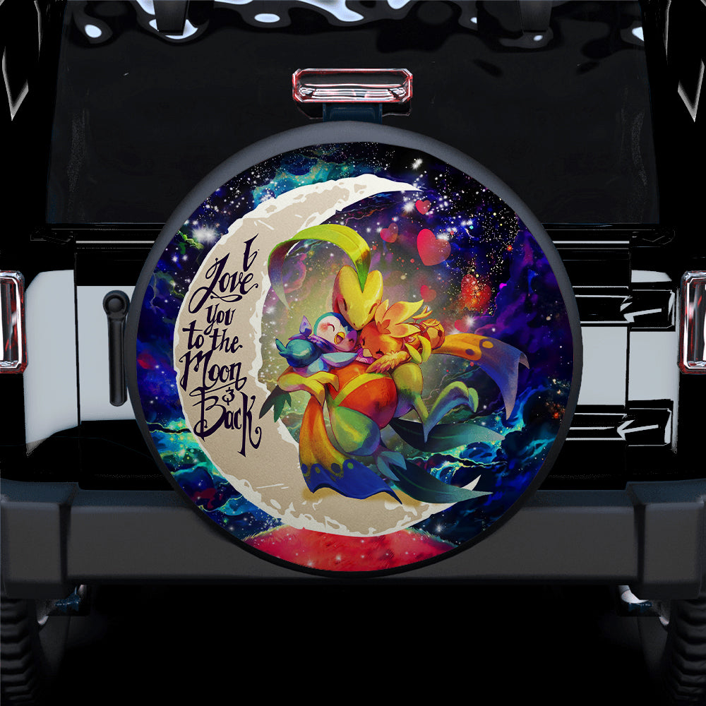 Torchic Grovyle Piplup Pokemon Love You To The Moon Galaxy Car Spare Tire Covers Gift For Campers Nearkii