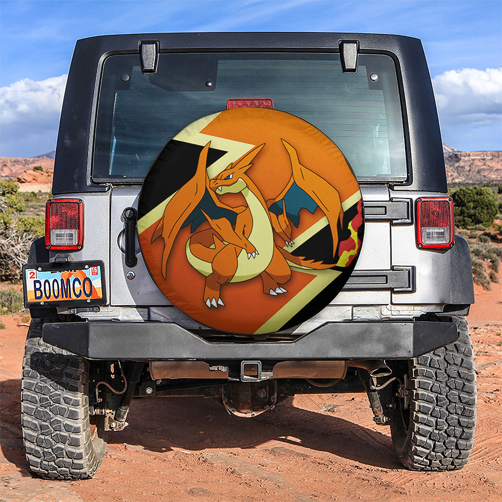 Charizard Mega Y Pokemon Car Spare Tire Covers Gift For Campers Nearkii