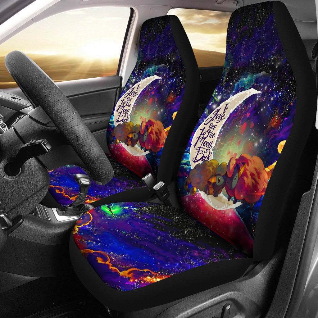 Mareep Pokemon Love You To The Moon Galaxy Premium Custom Car Seat Covers Decor Protectors Nearkii