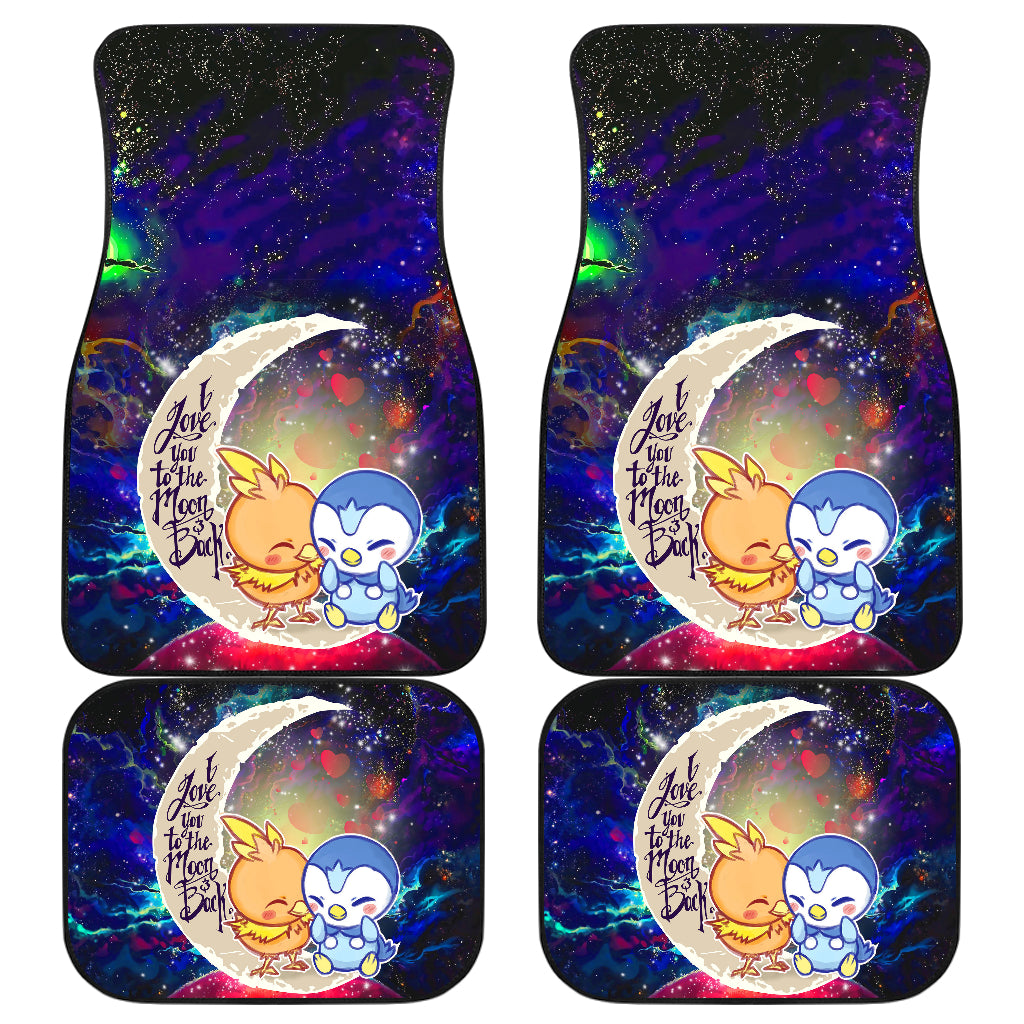 Pokemon Torchic Piplup Love You To The Moon Galaxy Car Floor Mats Car Accessories Nearkii