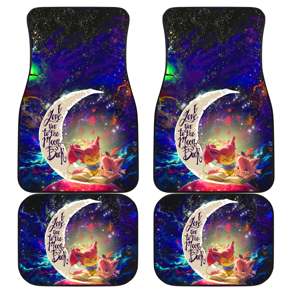 Skitty And Jigglypuff Love You To The Moon Galaxy Car Floor Mats Car Accessories Nearkii