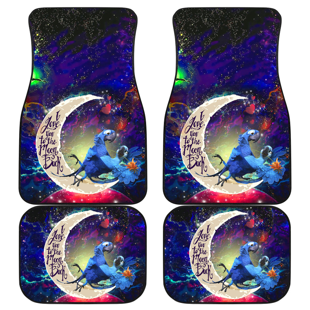 Rio Blu and Jewel Love You To The Moon Galaxy Car Floor Mats Car Accessories Nearkii