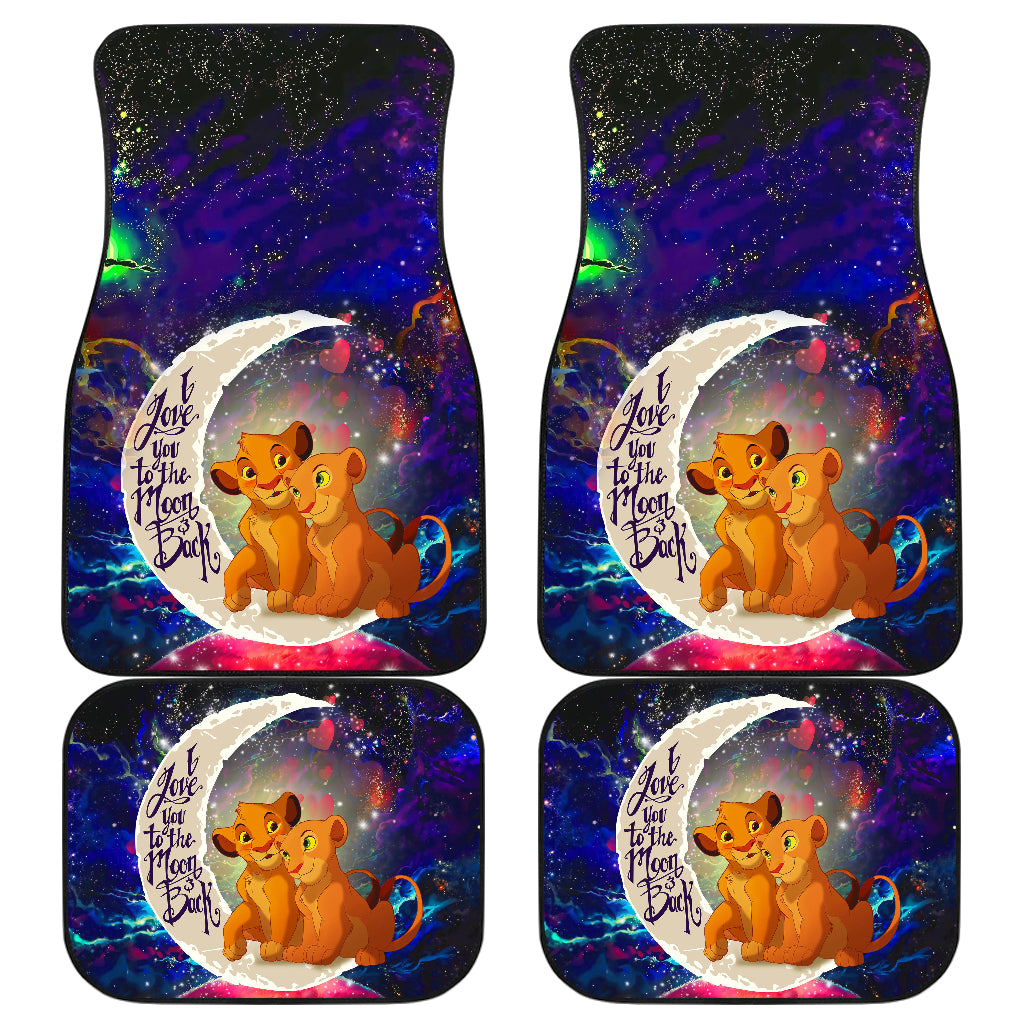 Lion King Simba Nala Love You To The Moon Galaxy Car Floor Mats Car Accessories Nearkii