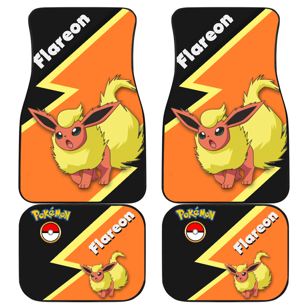 Flareon Pokemon Car Floor Mats Car Accessories Nearkii