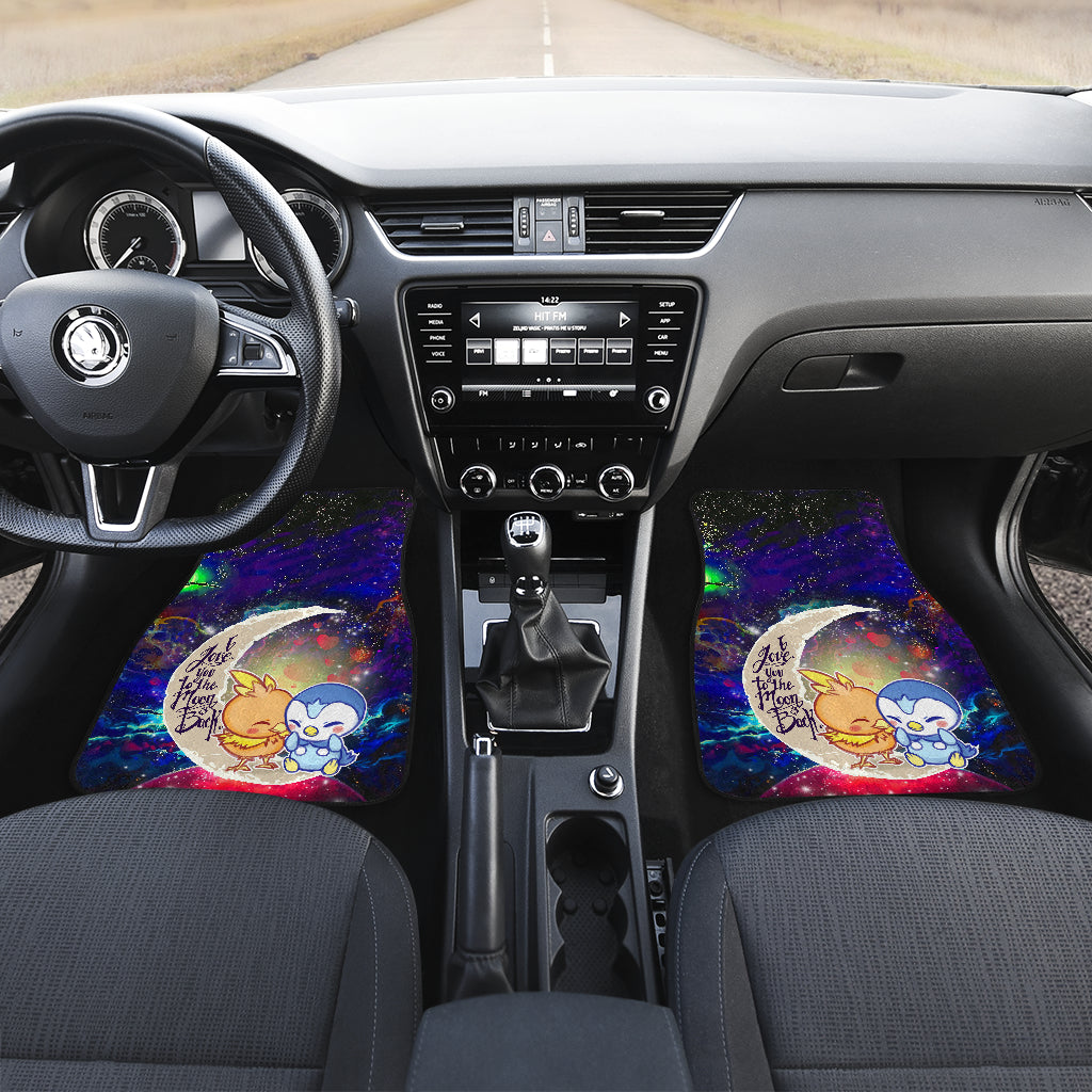 Pokemon Torchic Piplup Love You To The Moon Galaxy Car Floor Mats Car Accessories Nearkii