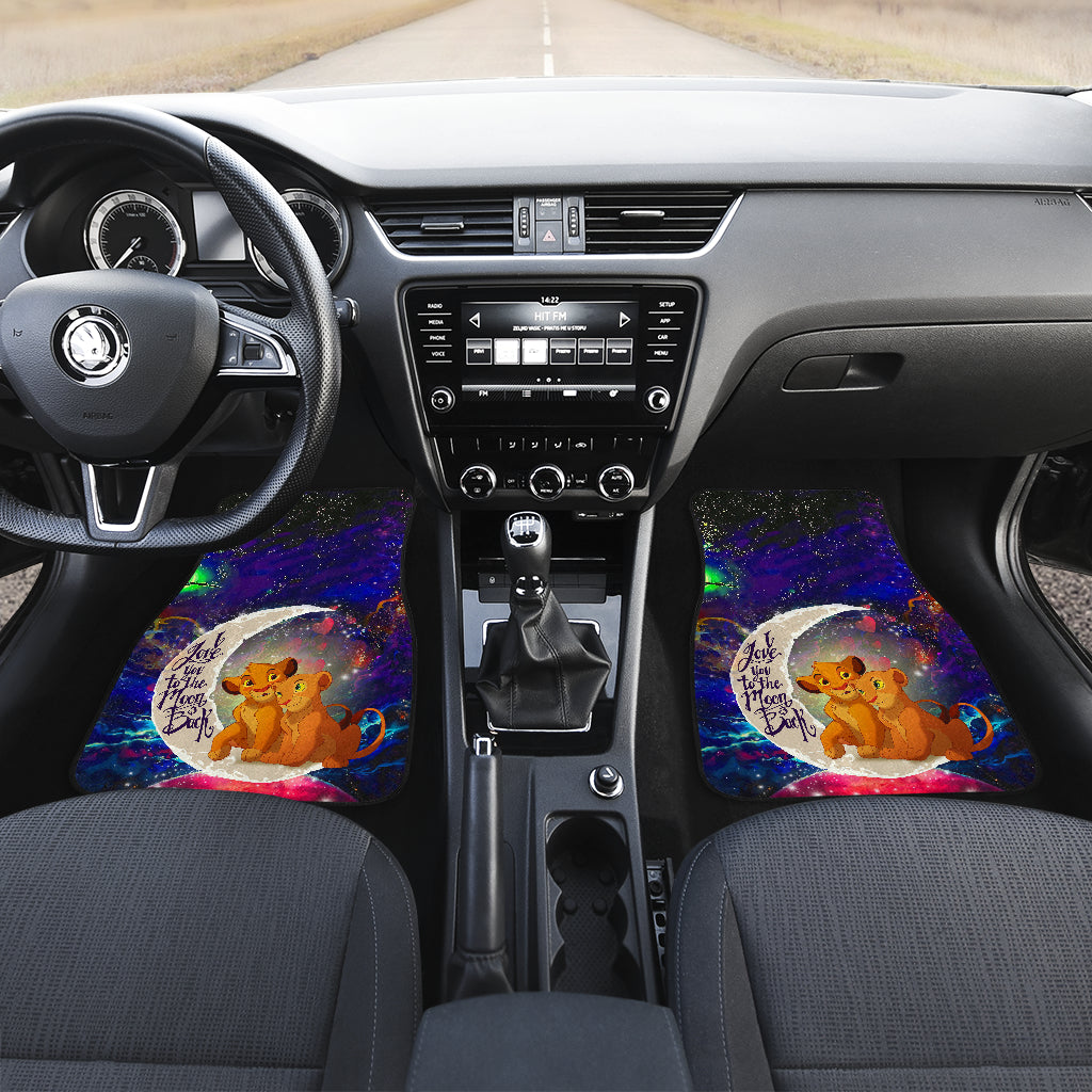 Lion King Simba Nala Love You To The Moon Galaxy Car Floor Mats Car Accessories Nearkii