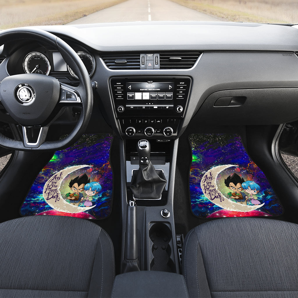 Vegeta And Bulma Dragon Ball Love You To The Moon Galaxy Car Floor Mats Car Accessories Nearkii