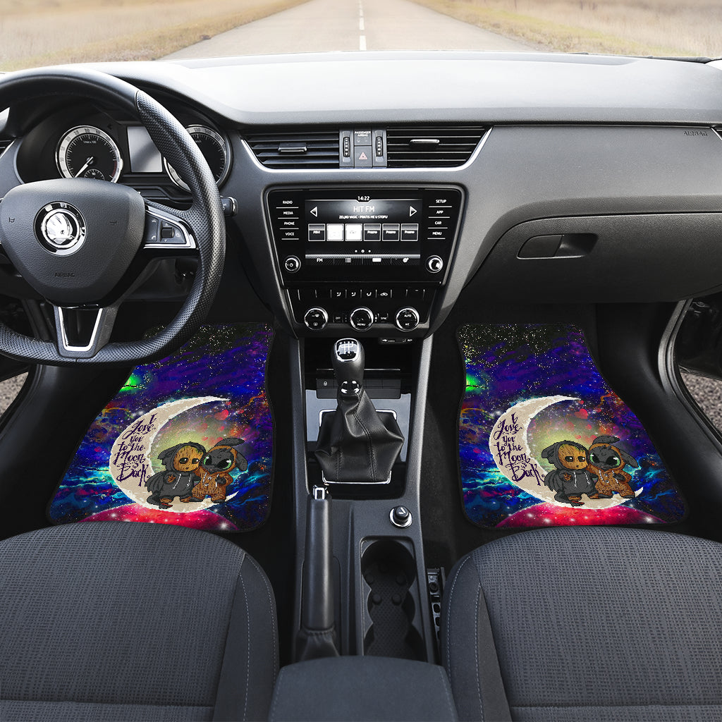 Groot And Toothless Love You To The Moon Galaxy Car Floor Mats Car Accessories Nearkii