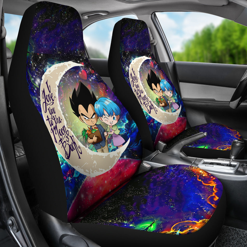 Bulma And Vegeta Car Seat Covers Custom Galaxy Style Dragon Ball