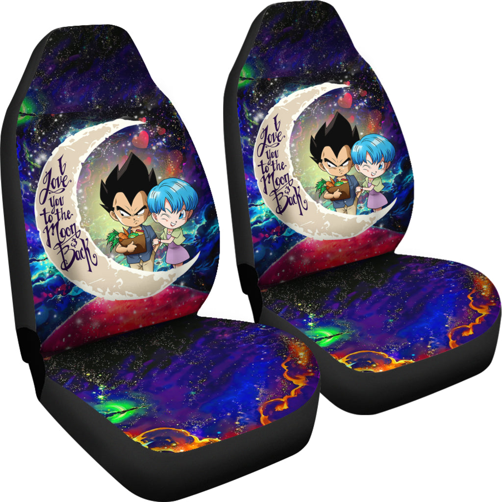 Bulma And Vegeta Car Seat Covers Custom Galaxy Style Dragon Ball