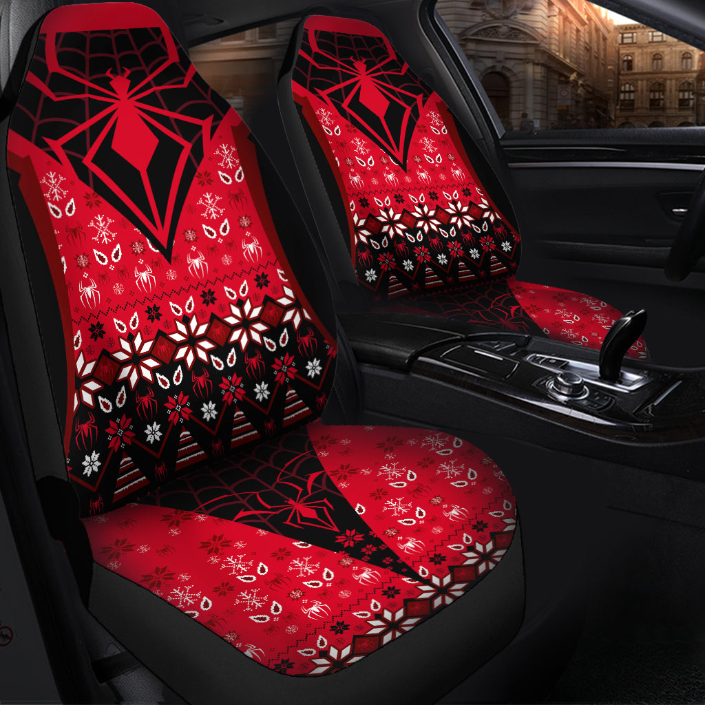 Spider Man Luxury Christmas Premium Custom Car Seat Covers Decor Protectors Nearkii