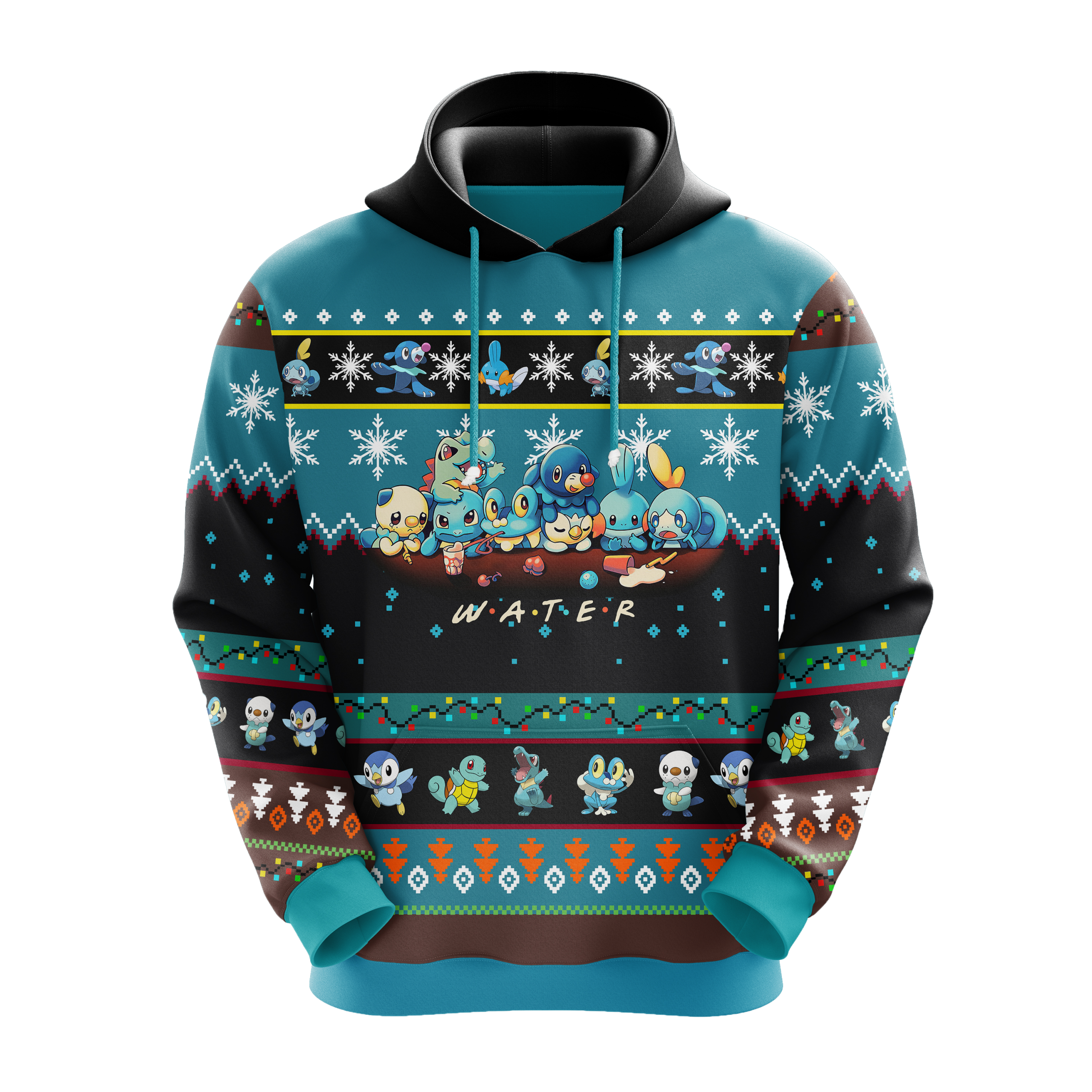 Pokemon Water Christmas Hoodie Amazing Gift Idea Christmas Gift Nearkii