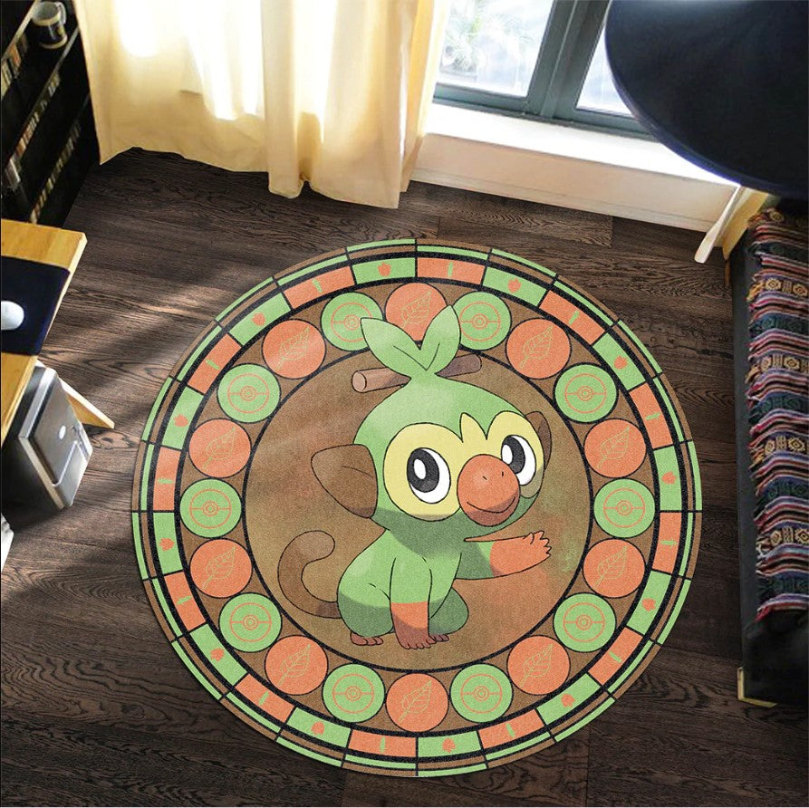 Pokemon Grooky Round Carpet Rug Bedroom Livingroom Home Decor Nearkii