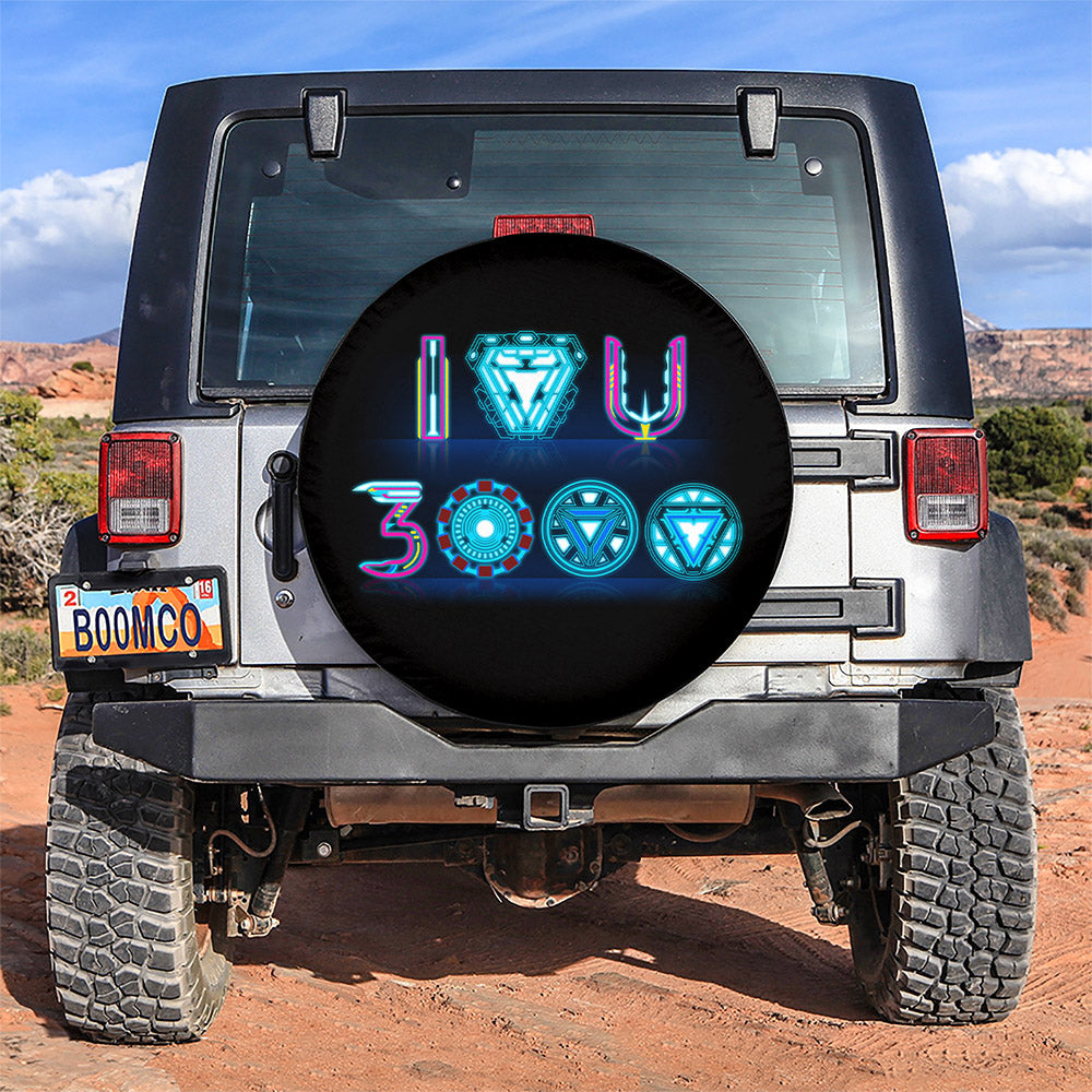 I Love You 3000 Iron Man Jeep Car Spare Tire Covers Gift For Campers Nearkii