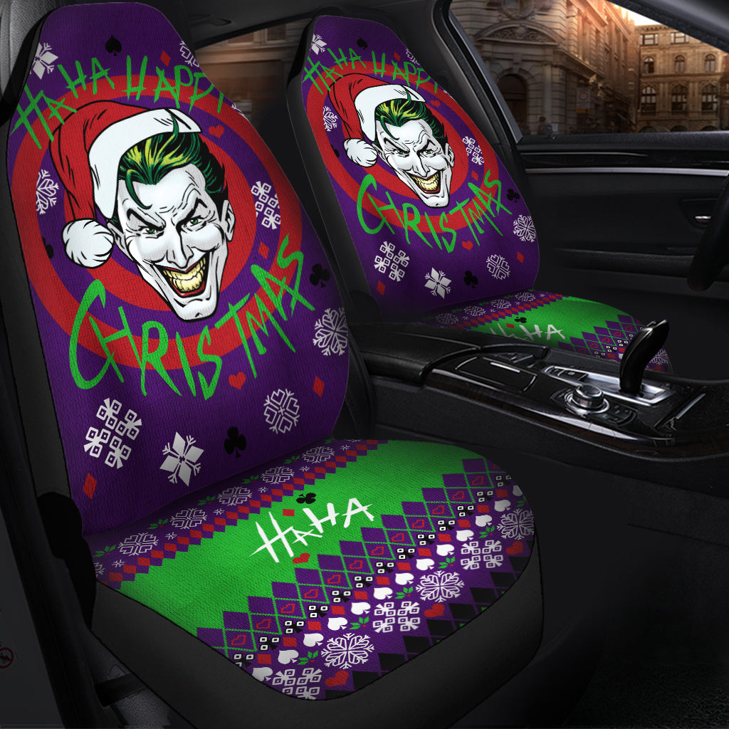 Joker Haha Christmas Premium Custom Car Seat Covers Decor Protectors Nearkii