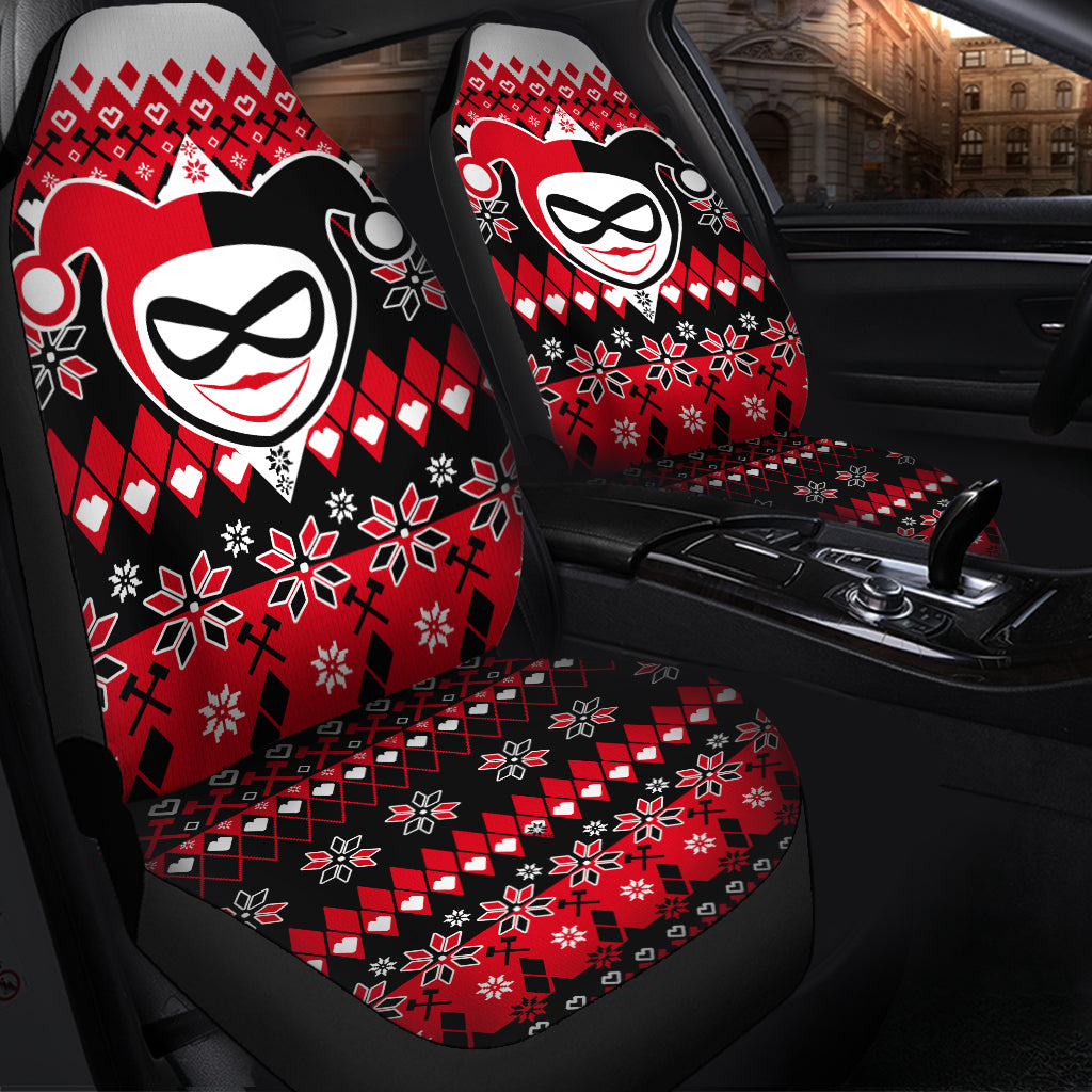 Christmas Harley Quinn Premium Custom Car Seat Covers Decor Protectors Nearkii