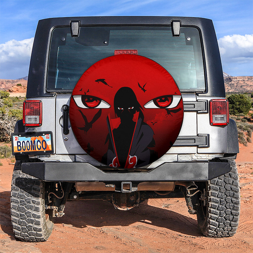 Itachi Akatsuki Naruto Anime Jeep Car Spare Tire Covers Gift For Campers Nearkii