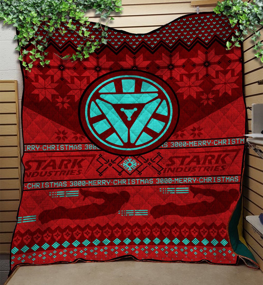 Iron Man Christmas Quilt Blanket Nearkii