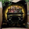 Demon Slayer Anime Funny Moonlight Halloween Quilt Blanket Nearkii