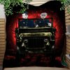 Gojo Geto Jujutsu Kaisen Ride Jeep Funny Moonlight Halloween Quilt Blanket Nearkii