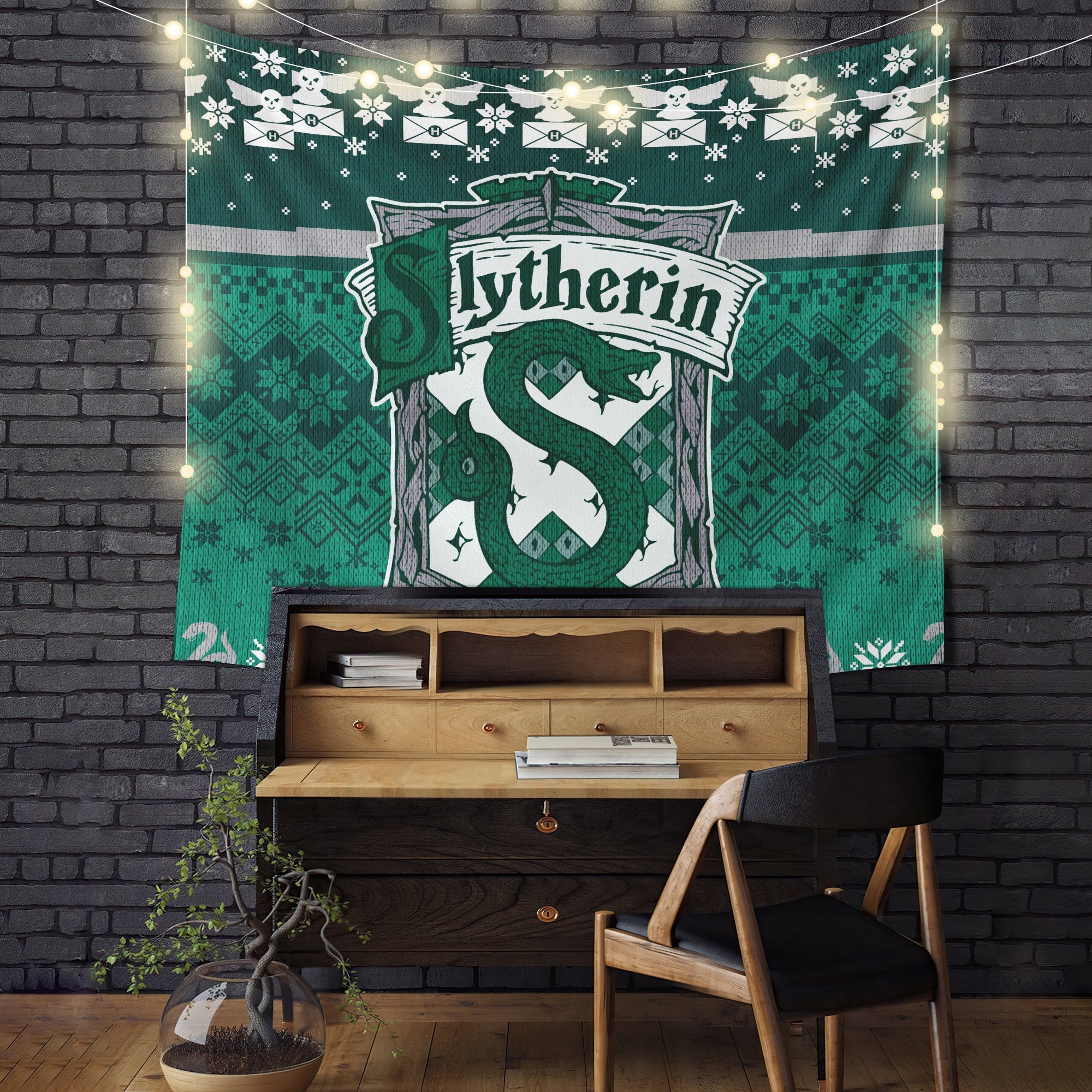 Harry Potter Slytherin Tapestry Room Decor Nearkii