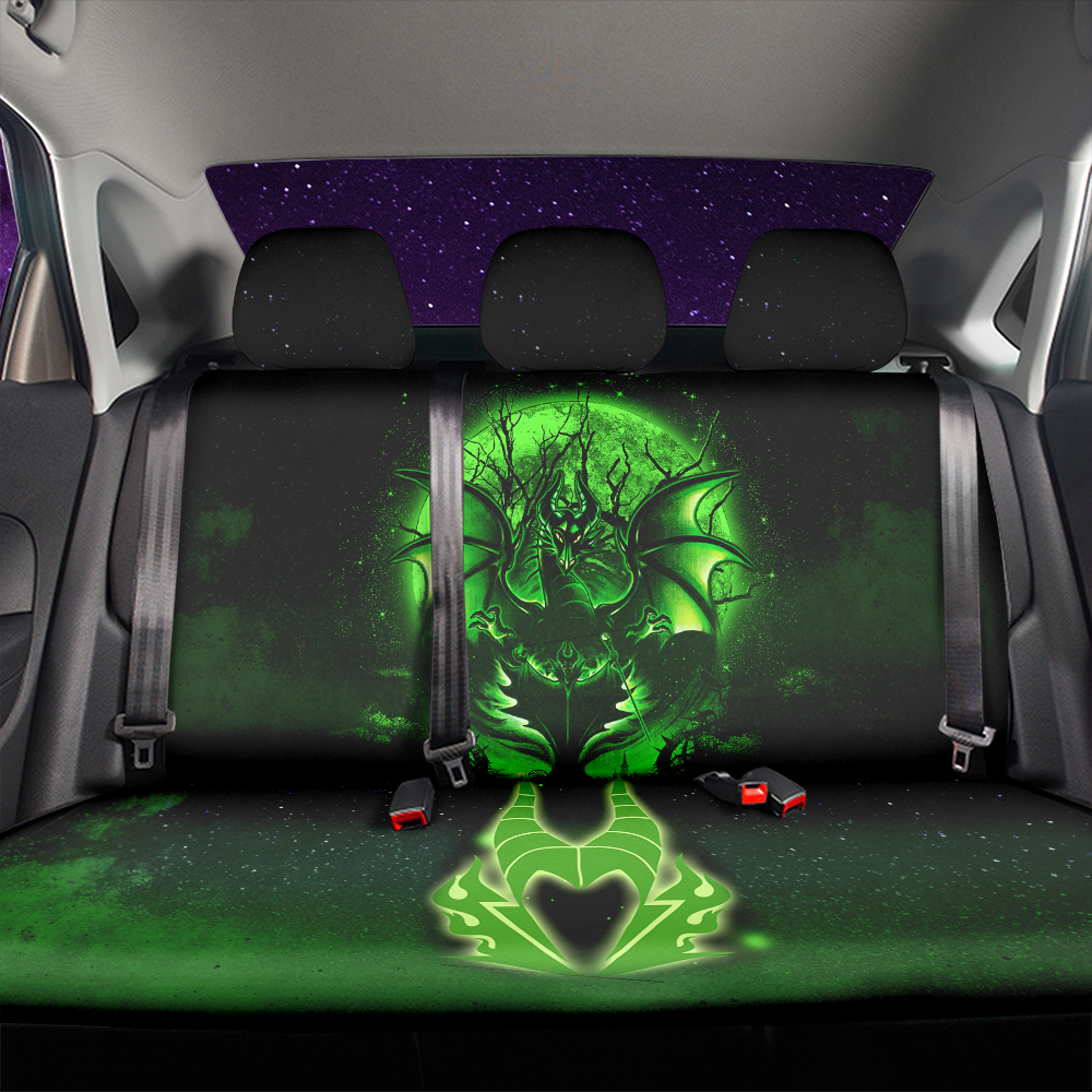 Maleficent Moonlight Galaxy Premium Custom Car Back Seat Covers Decor Protectors Nearkii