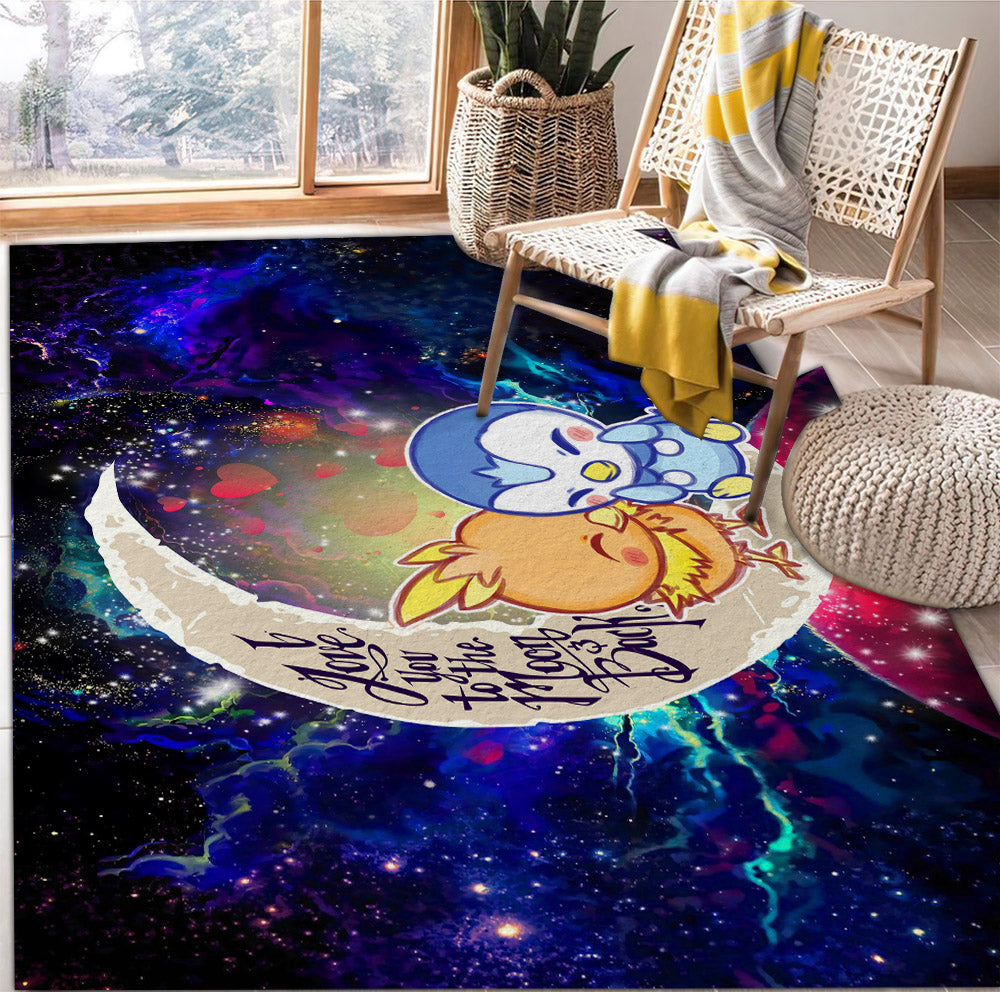 Pokemon Torchic Piplup Love You To The Moon Galaxy Rug Carpet Rug Home Room Decor Nearkii