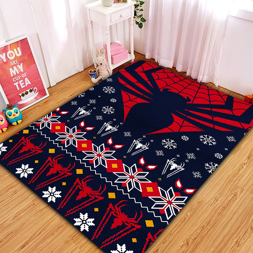 Spider Man Christmas Style Rug Carpet Rug Home Room Decor Nearkii