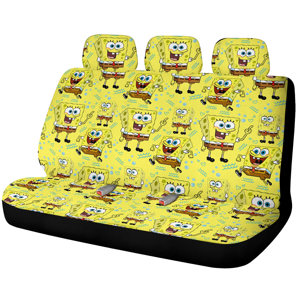 Spongebob Squarepants Car Back Seat Covers Decor Protectors Nearkii