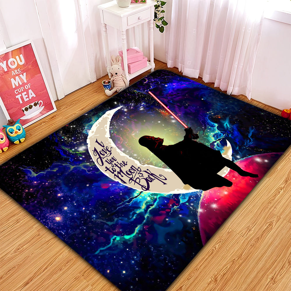Star War Love You To The Moon Galaxy Rug Carpet Rug Home Room Decor Nearkii