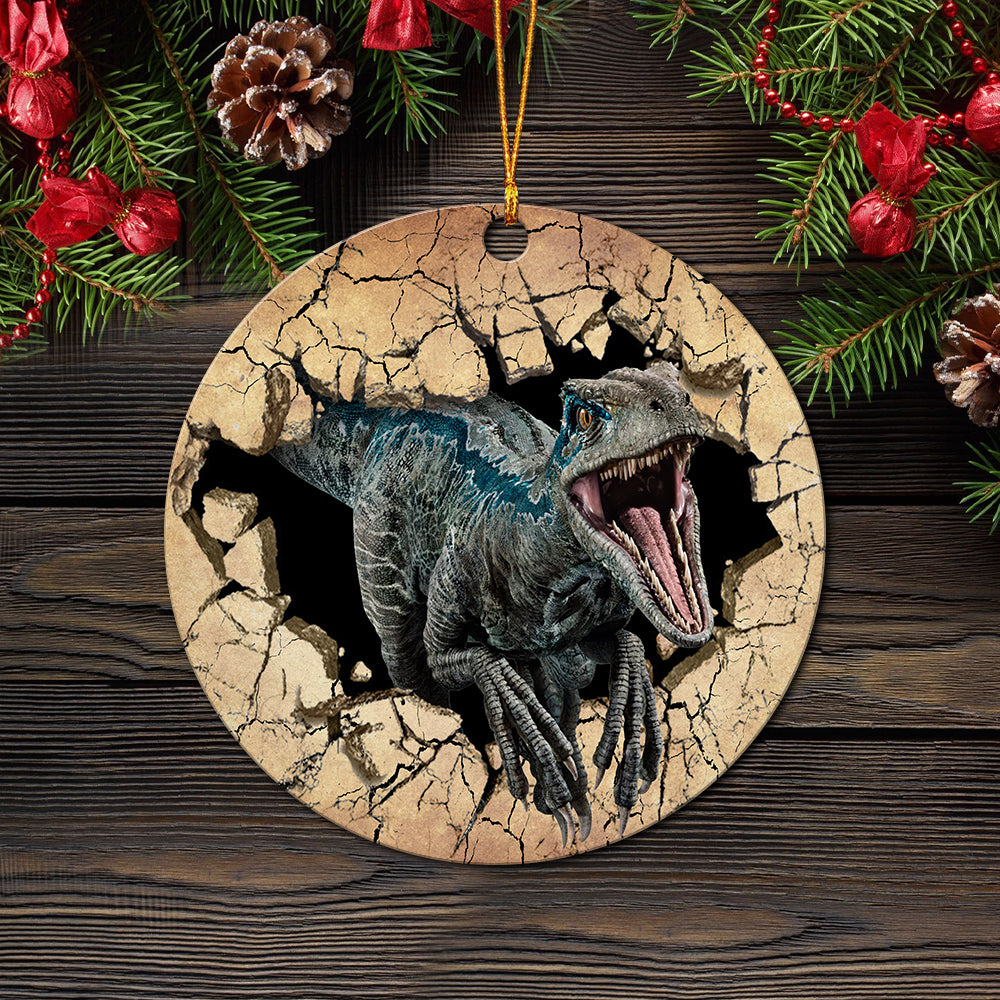 T-rex Break Wall Mica Ornament Perfect Gift For Holiday Nearkii