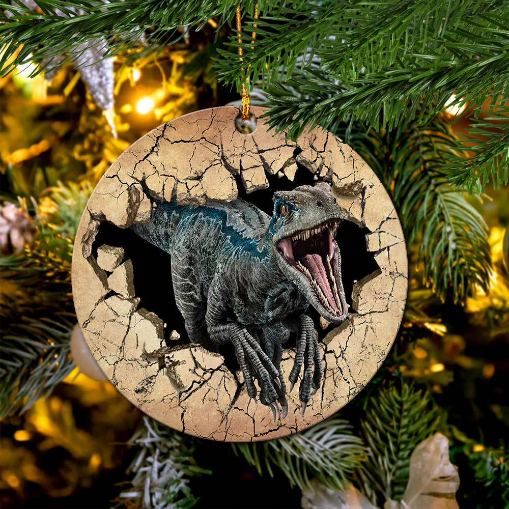 T-rex Break Wall Mica Ornament Perfect Gift For Holiday Nearkii